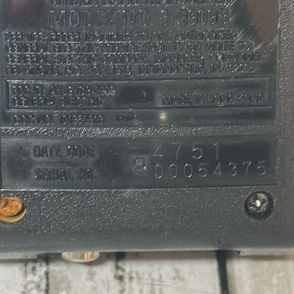 GE General Electric CB Citizen Band Transceiver Radio Model 3-5909B Case Antenna - Picture 7 of 9